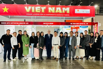 Hiệp hội Công nghiệp hỗ trợ Việt Nam (VASI) tổ chức Khu gian hàng Việt Nam tại Triển lãm EICMA lần thứ 82. (Nguồn: VASI)