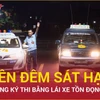 Hàng trăm thí sinh chờ cả đêm tới lượt thi sát hạch bằng lái 