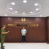 Đối tượng Nguyễn Trần Việt Hoàng tại Cơ quan Công an Thành phố Hồ Chí Minh. (Ảnh: CA Thành phố Hồ Chí Minh cung cấp)
