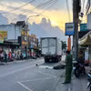 Hiện trường vụ tai nạn gây chết người tại phường Tân Thới Hiệp. (Ảnh: CA Thành phố Hồ Chí Minh cung cấp)
