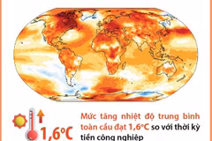 WMO: 2024 là năm nóng nhất từng được ghi nhận