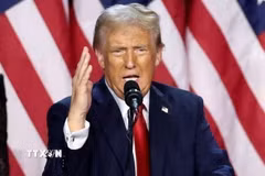 Tổng thống Mỹ mới đắc cử Donald Trump. (Ảnh: Reuters/TTXVN)