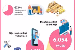 Bảy mặt hàng xuất khẩu trên 1 tỷ USD trong tháng đầu năm 2025