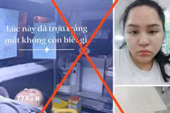 Bài viết sai sự thật đăng trên mạng xã hội. (Ảnh: TTXVN phát)