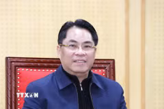 Ông Phan Thăng An, Phó Trưởng Ban Tổ chức Trung ương, Trưởng Ban Tổ chức “Giải Búa liềm vàng” lần thứ 9 năm 2024. (Ảnh: Phương Hoa/TTXVN)