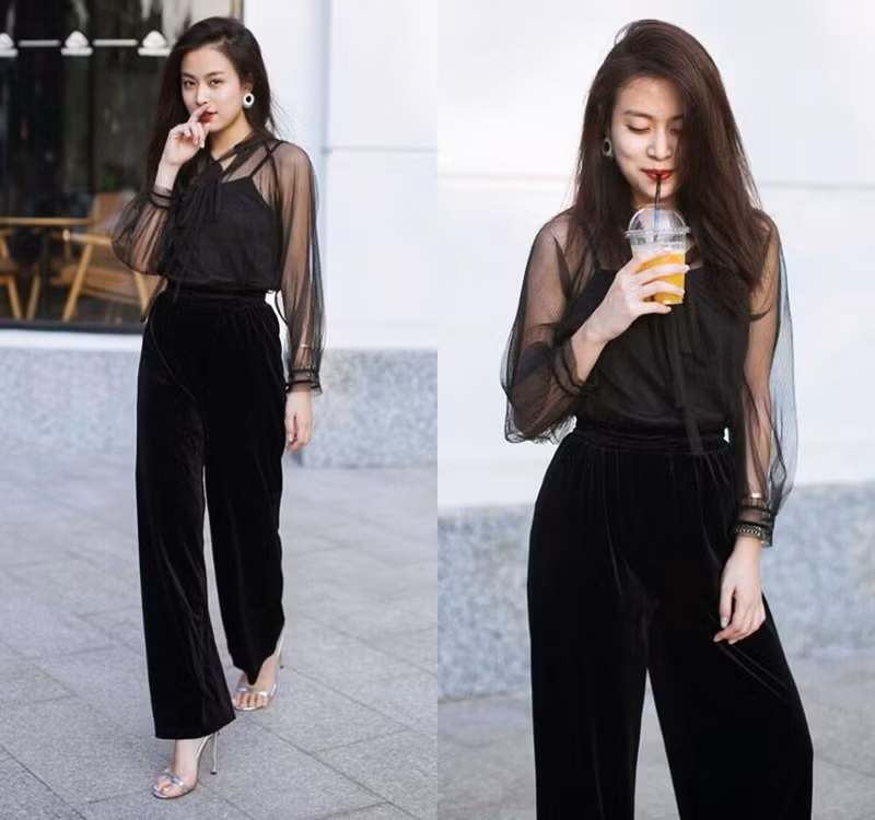 Dàn sao Việt lăngxê sắc đen kiêu kỳ trong tuần lễ đầu tiên của năm mới ảnh 1