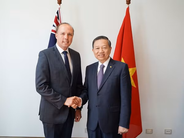 Bộ trưởng Bộ Công an Tô Lâm thăm và làm việc tại Australia ảnh 1