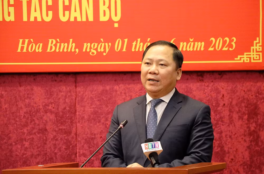 Tỉnh ủy Hòa Bình tổ chức hội nghị công bố về công tác cán bộ ảnh 2