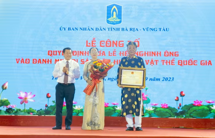 Lễ hội Nghinh Ông Thắng Tam là Di sản Văn hóa Phi vật thể Quốc gia ảnh 1