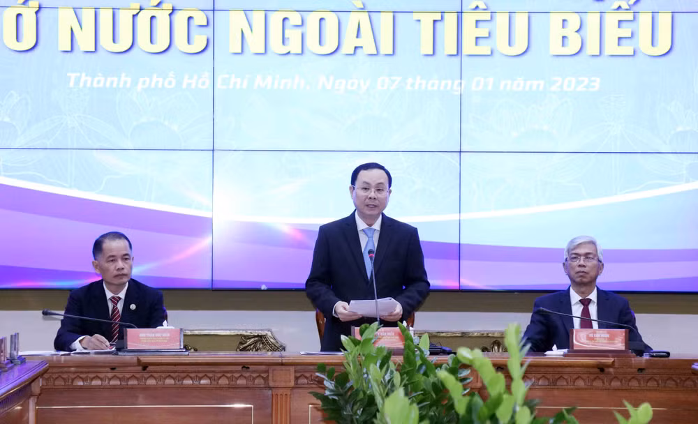 Lãnh đạo TP.HCM gặp mặt kiều bào tiêu biểu nhân dịp đón Xuân Quý Mão ảnh 1