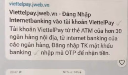 Cảnh báo giả mạo Viettel Pay để lừa đảo chiếm đoạt tài sản ảnh 1