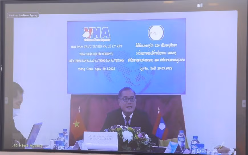Quan hệ hợp tác chí nghĩa, chí tình giữa hai hãng thông tấn Việt-Lào ảnh 2
