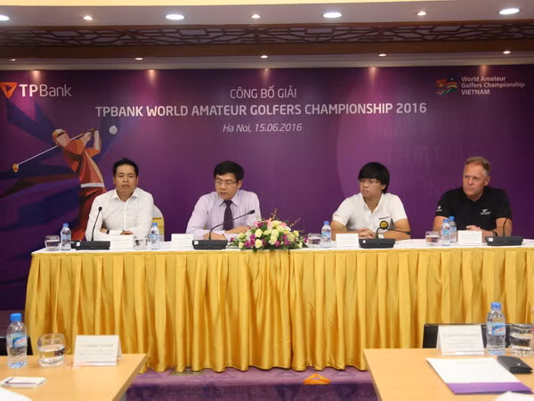 Họp báo công bố giải vô địch Golf Thế giới TPBank 2016 ảnh 1