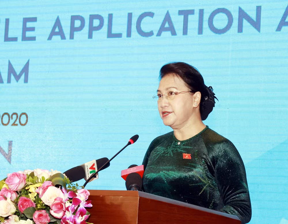 Chủ tịch Quốc hội dự Lễ công bố bộ nhận diện Năm Chủ tịch AIPA 2020 ảnh 2