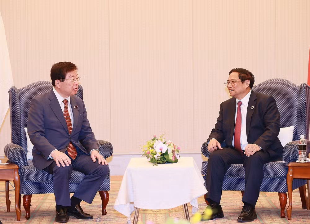 Thủ tướng Phạm Minh Chính tiếp các nghị sỹ Nhật Bản tại Hiroshima ảnh 2