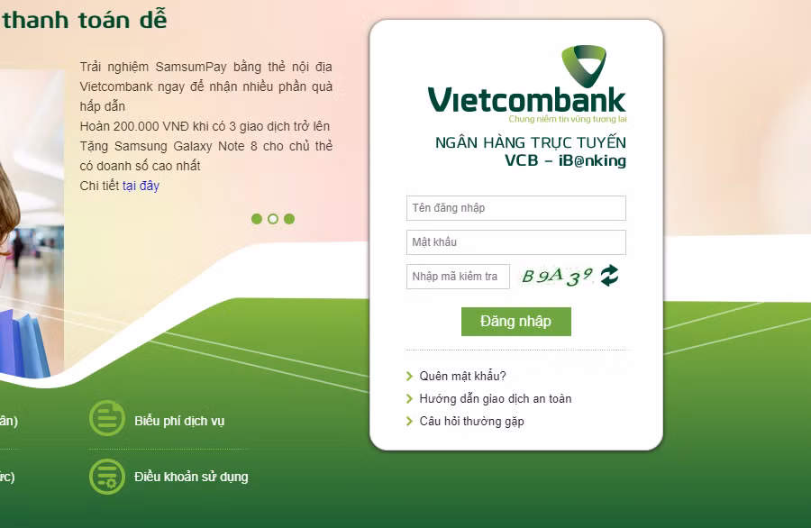 Ngừng cung cấp dịch vụ VCB-iB@nking trên hệ điều hành phiên bản cũ ảnh 1