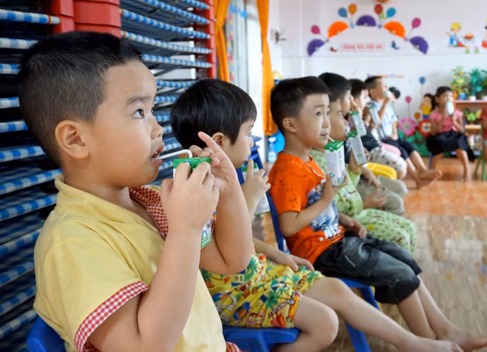 Bình Định tích cực với việc triển khai sữa học đường trong năm học mới ảnh 1