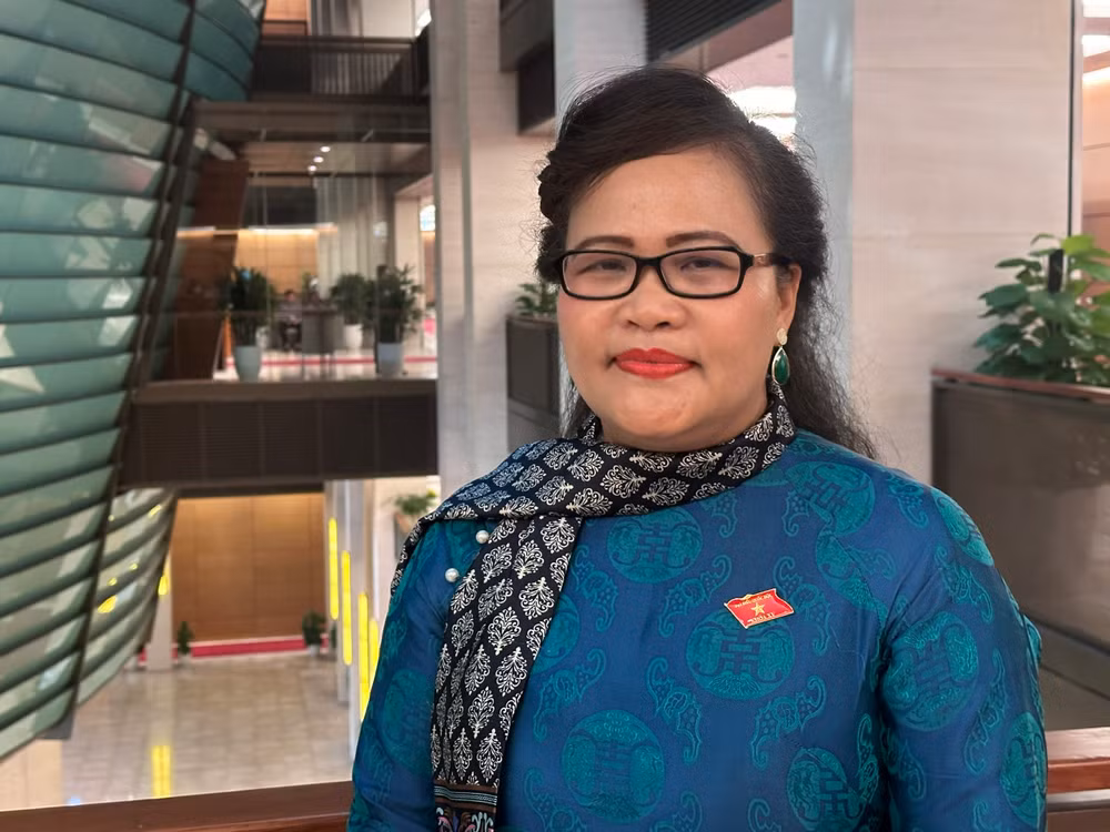 Đại biểu Nguyễn Thị Sửu - Phó Trưởng đoàn chuyên trách Đoàn đại biểu quốc hội tỉnh Thừa Thiên Huế. (Ảnh: Thùy Giang/Vietnam+)