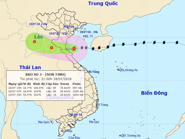 Bão số 3 đã vào vùng biển Thanh Hóa-Quảng Bình, mưa to còn đến 20/7 ảnh 1