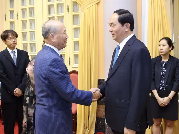Chủ tịch nước Trần Đại Quang tiếp Phó Chủ tịch FEC Yoshihiko Nakagaki ảnh 1