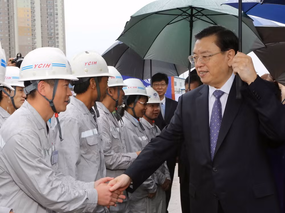 Ủy viên trưởng Nhân đại Trung Quốc thăm dự án Cung hữu nghị Việt-Trung ảnh 2