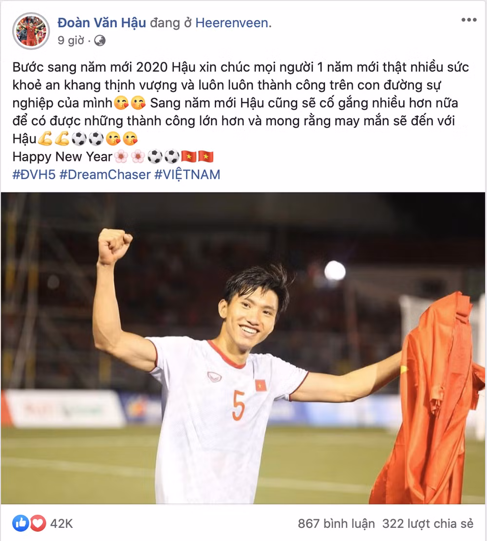 Cầu thủ tuyển Việt Nam nô nhau chúc tết Canh Tý an lành người hâm mộ ảnh 3