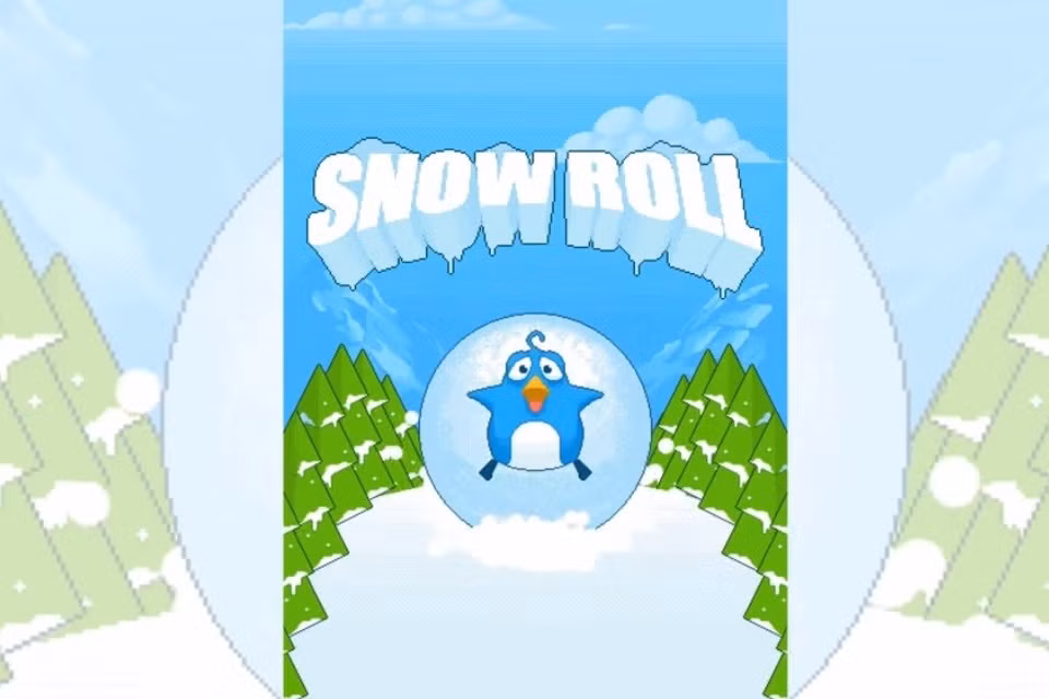 Snow Roll - game mới thách thức độ "điên rồ" với Flappy Bird ảnh 1
