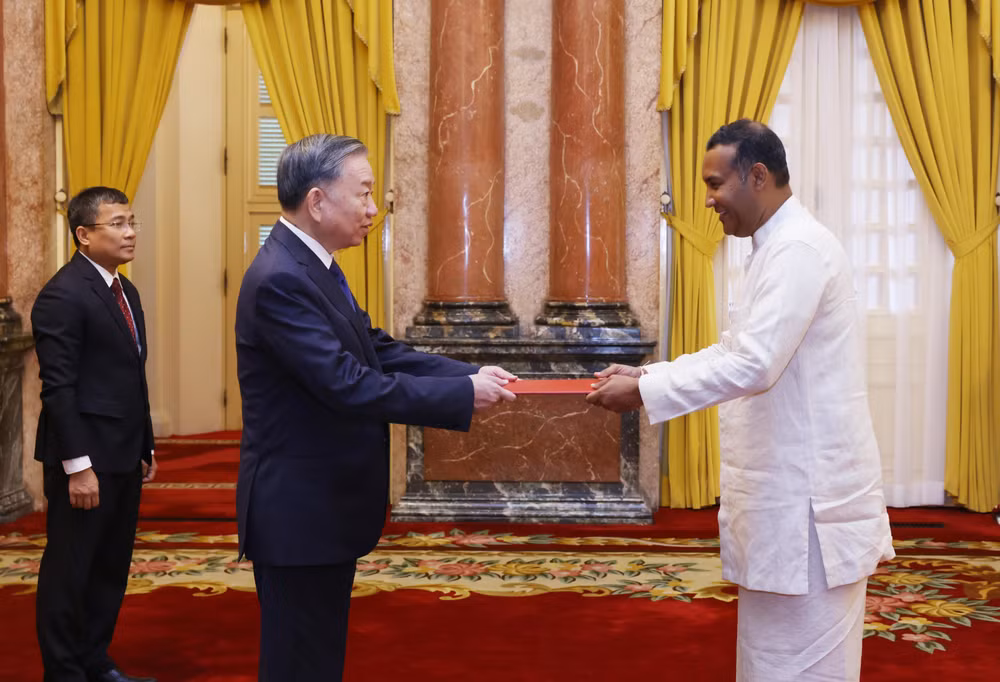 TTXVN_1708 Tong Bi thu Viet Nam SriLanka 1.jpg