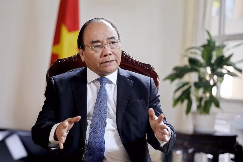 Thủ tướng Nguyễn Xuân Phúc trả lời phỏng vấn báo The Straits Times ảnh 1