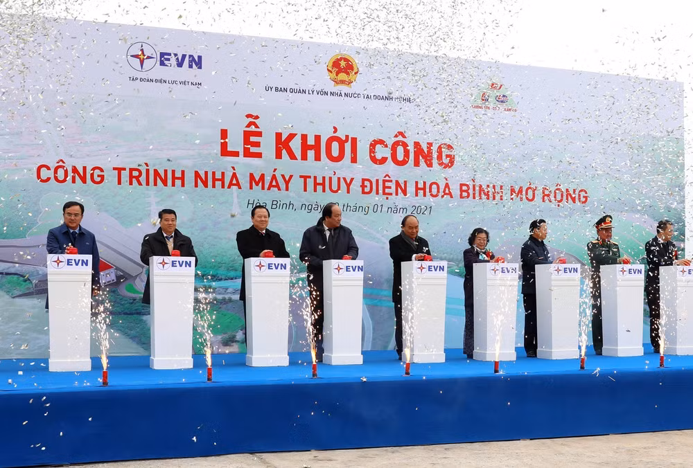 Thủ tướng phát lệnh khởi công Dự án Nhà máy thủy điện Hòa Bình mở rộng ảnh 1