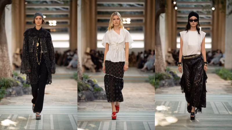 Chanel tôn vinh hoa savoir-faire thập niên 70 với BST Métiers d’Art ảnh 15
