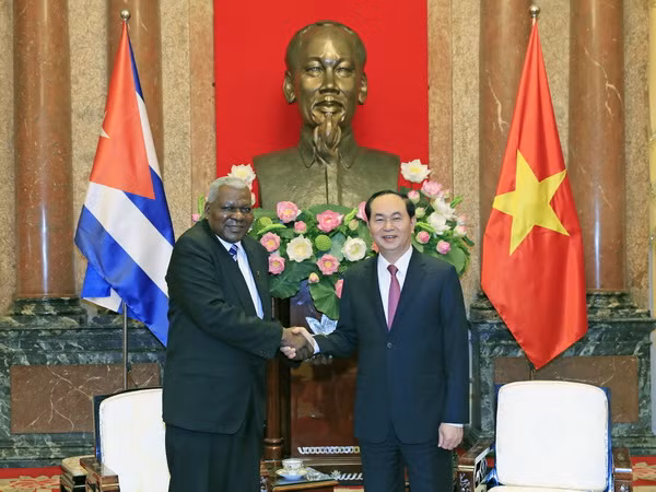 Chủ tịch nước Trần Đại Quang tiếp Chủ tịch Quốc hội Cuba ảnh 1