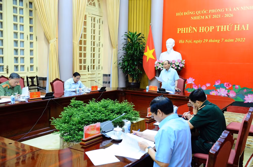 Chủ tịch nước chủ trì Phiên họp thứ hai Hội đồng Quốc phòng và An ninh ảnh 1
