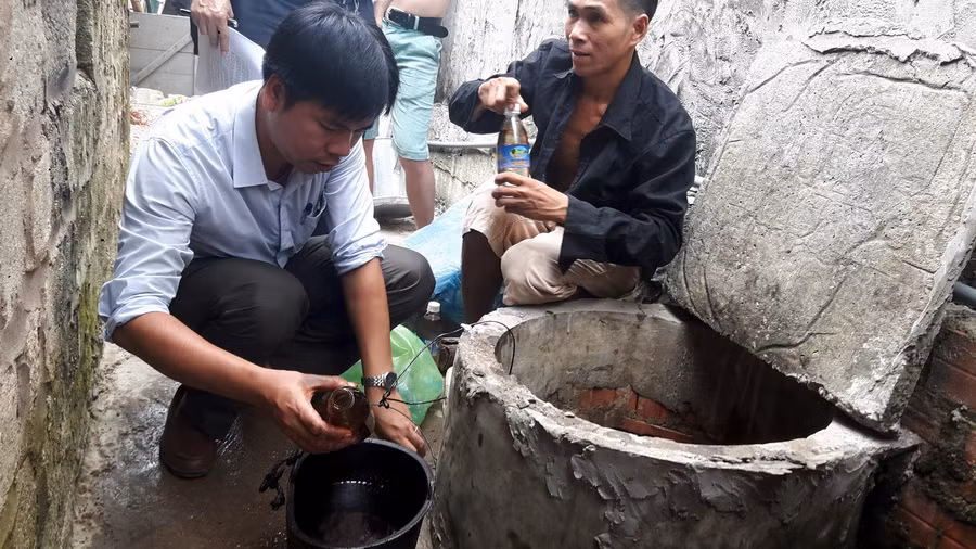 Bác thông tin 11 giếng nước ngọt ở Quảng Ninh nhiễm dầu ảnh 1