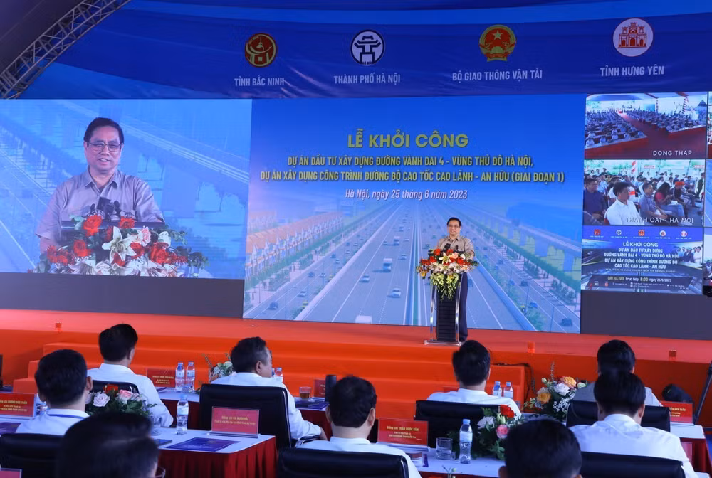 Thủ tướng phát lệnh khởi công Dự án đường Vành đai 4-Vùng Thủ đô ảnh 2