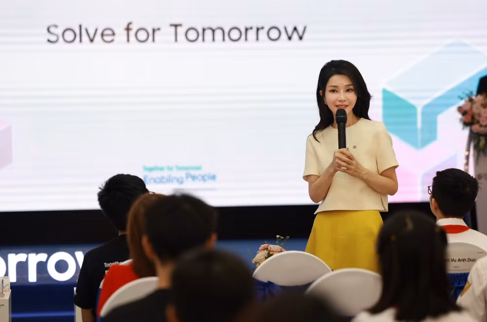 Phu nhân TT Hàn Quốc dự sự kiện giới thiệu chương trình CSR Samsung ảnh 1
