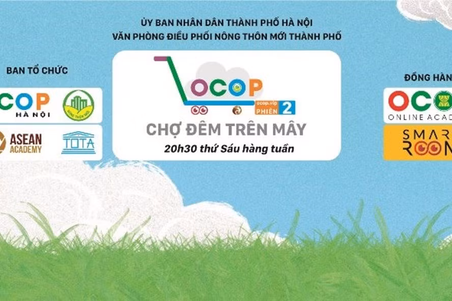 Hà Nội thí điểm mô hình ''Chợ đêm trên mây'' tiêu thụ sản phẩm OCOP ảnh 1