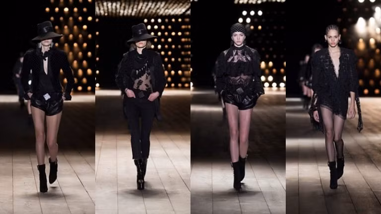 Phong cách siêu chất của dàn sao trên hàng ghế đầu show Saint Laurent ảnh 1