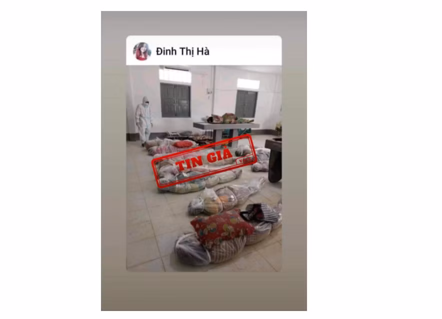 Bộ TTTT bác bỏ tin giả hình ảnh về người chết do COVID-19 tại TP.HCM ảnh 1