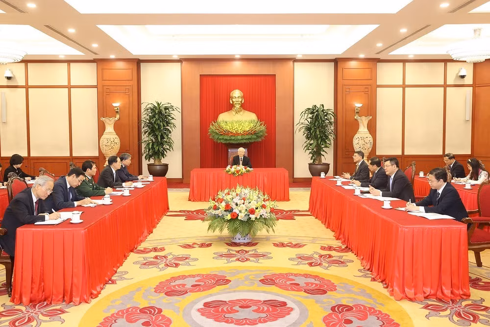 Tổng Bí thư Nguyễn Phú Trọng điện đàm cấp cao với Tổng thống Hoa Kỳ ảnh 3