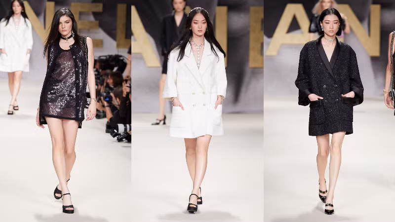 BST Xuân Hè 2022 của Chanel hồi sinh thời trang thập niên 80-90 ảnh 4