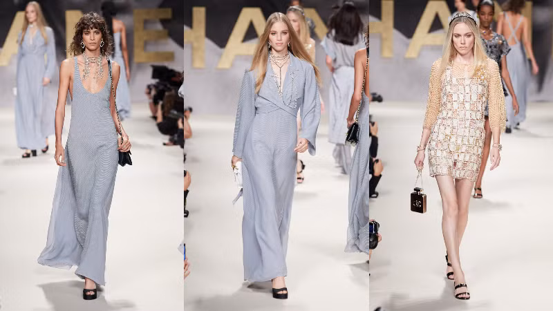BST Xuân Hè 2022 của Chanel hồi sinh thời trang thập niên 80-90 ảnh 9