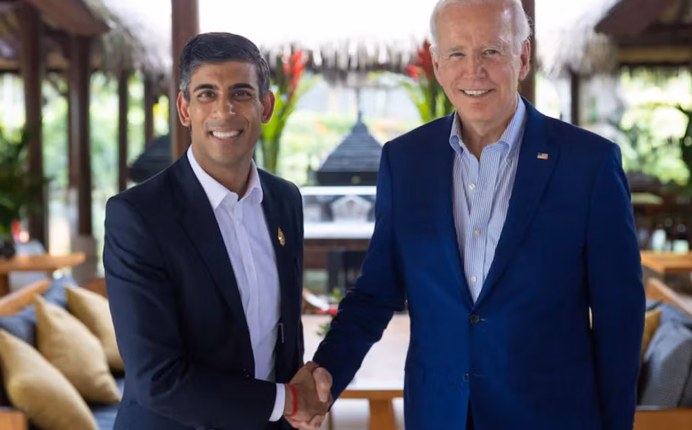 Thủ tướng Anh Rishi Sunak sẽ gặp Tổng thống Joe Biden ở Bắc Ireland ảnh 1