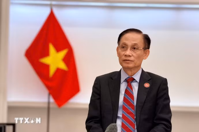 Ủy viên Bộ Chính trị, Bộ trưởng Bộ Ngoại giao Lê Hoài Trung. (Ảnh: TTXVN phát)