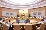 Phiên họp Chính phủ thường kỳ tháng 9 năm 2025, trực tuyến đến các địa phương. (Ảnh: Dương Giang/TTXVN)