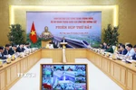 Thủ tướng Phạm Minh Chính chủ trì phiên họp thứ bảy của Ban Chỉ đạo các công trình trọng điểm, dự án quan trọng quốc gia lĩnh vực đường sắt. (Ảnh: Dương Giang/TTXVN)