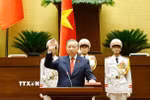 Chủ tịch nước Cộng hoà xã hội chủ nghĩa Việt Nam Tô Lâm tuyên thệ nhậm chức. (Ảnh: Thống Nhất/TTXVN)