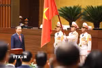 Chủ tịch nước Cộng hòa xã hội chủ nghĩa Việt Nam Tô Lâm tuyên thệ nhậm chức. (Ảnh: Lâm Khánh/TTXVN)