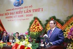Thủ tướng Phạm Minh Chính phát biểu tại Đại hội đại biểu Đảng bộ phường Tây Hồ lần thứ nhất. (Ảnh: Dương Giang/ TTXVN)
