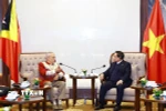 Thủ tướng Phạm Minh Chính hội kiến Tổng thống Timor-Leste Jose Ramos-Horta. (Ảnh: Dương Giang/TTXVN)